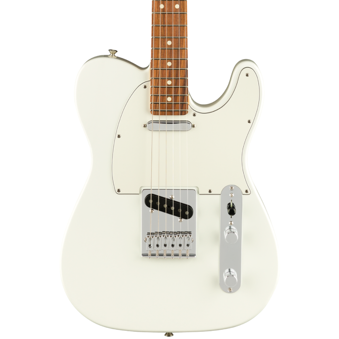 Guitarra Eléctrica Fender Player Telecaster con mástil de Pau Ferro- Polar White