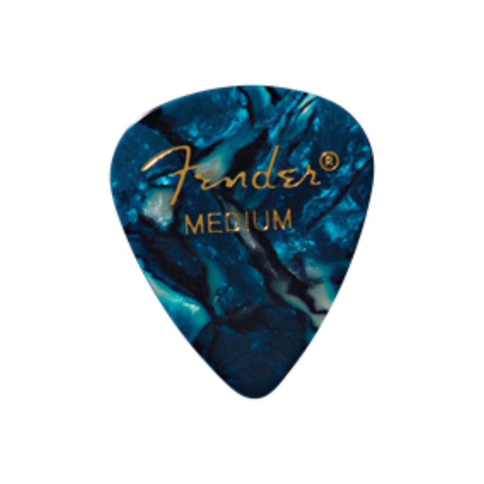 Uña Fender mediana para guitarra Ocean Turquoise (12 Unid)