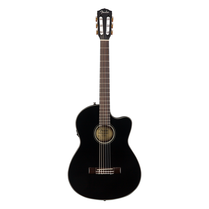 Guitarra Electroacústica Fender Classical CN-140SCE Nylon Walnut -Black With Case