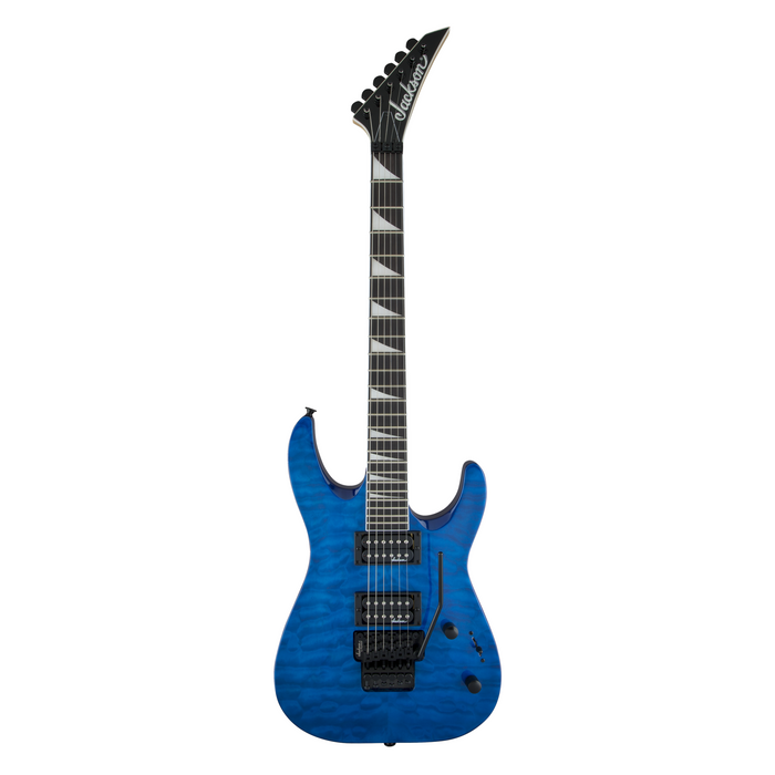 Guitarra Eléctrica Jackson JS Series Dinky Arch Top JS32Q DKA con mástil de amaranto - Transparent Blue