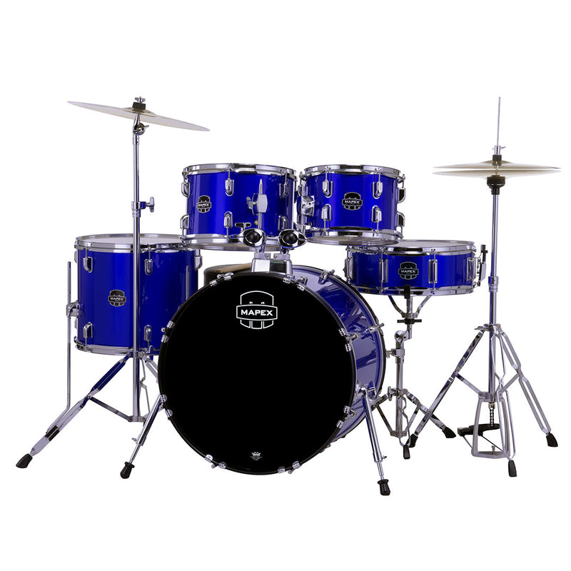 Batería Acústica Mapex Comet Shell Pack de 5 Piezas CM5044FTCIB-SC - Indigo Blue (INCLUYE HARDWARE Y PLATILLOS)