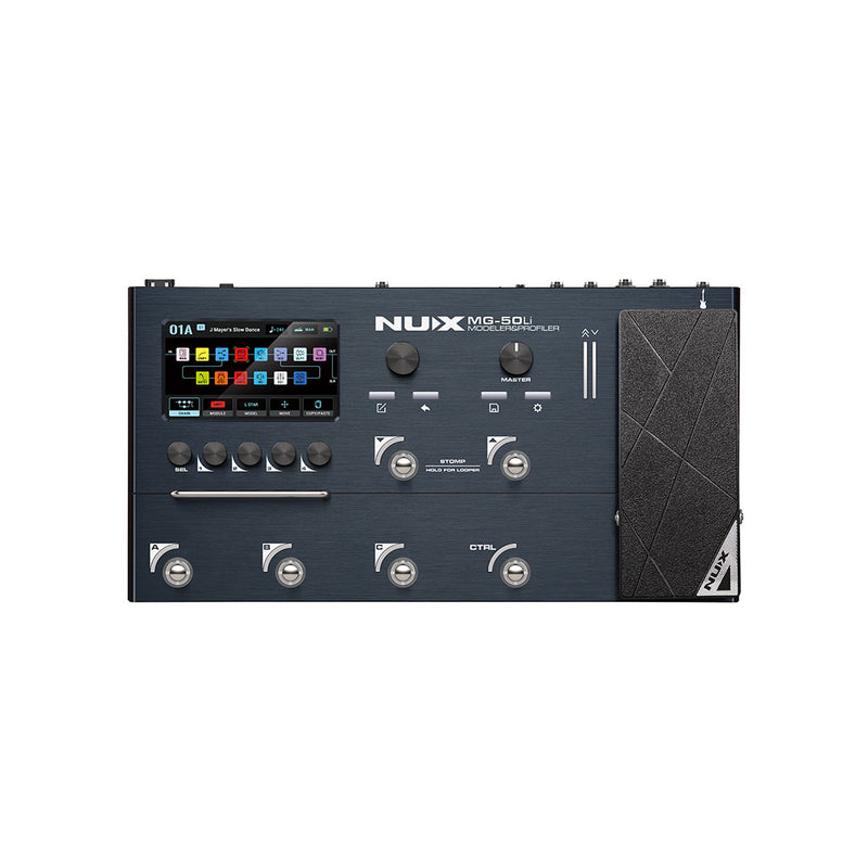 Pedalera Multiefecto y Modelador NUX MG-50Li - Blue