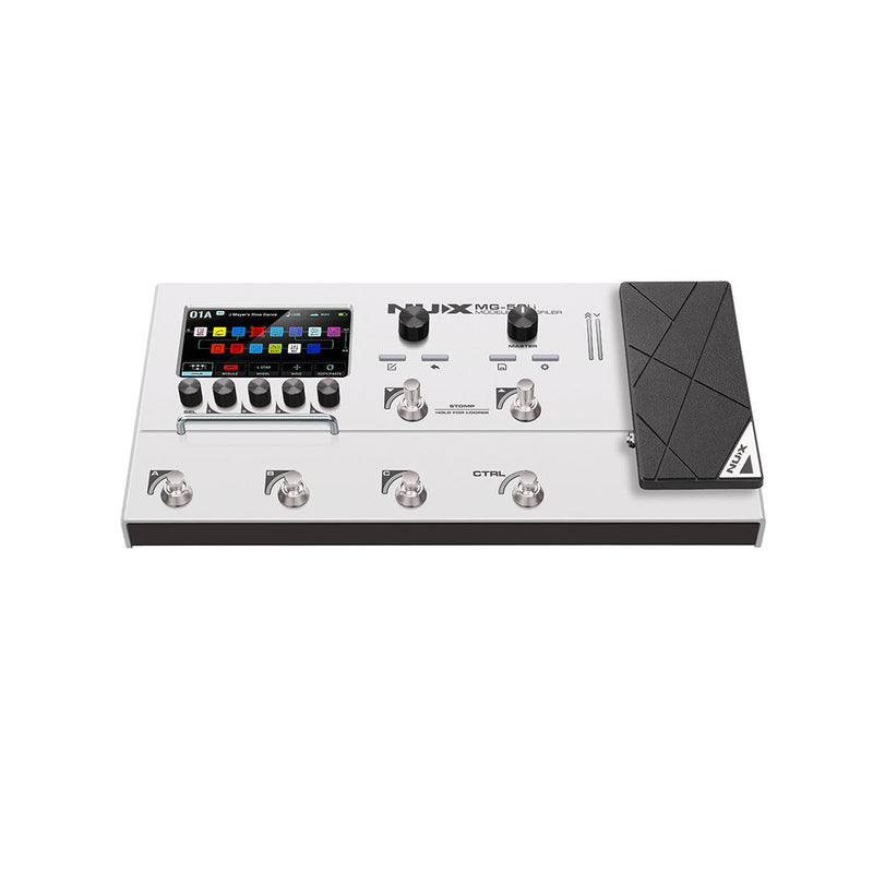 Pedalera Multiefecto y Modelador NUX MG-50Li - White