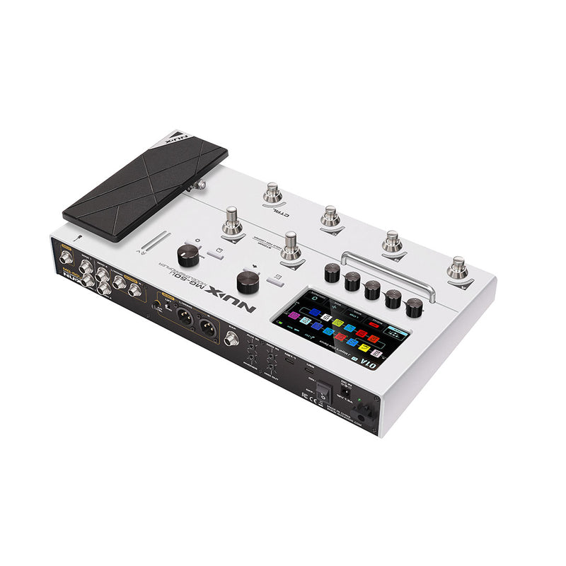 Pedalera Multiefecto y Modelador NUX MG-50Li - White