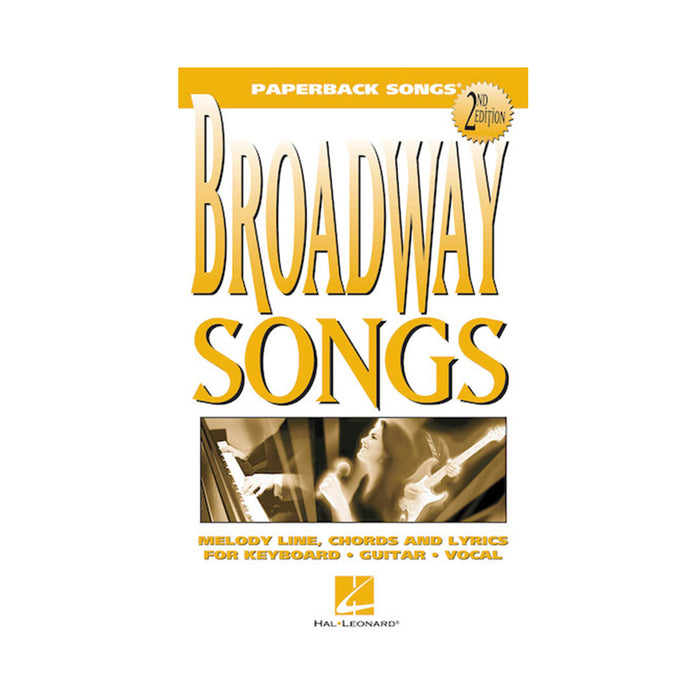 Libro Hal Leonard Paperback Song Brodway Songs 2nd Edition