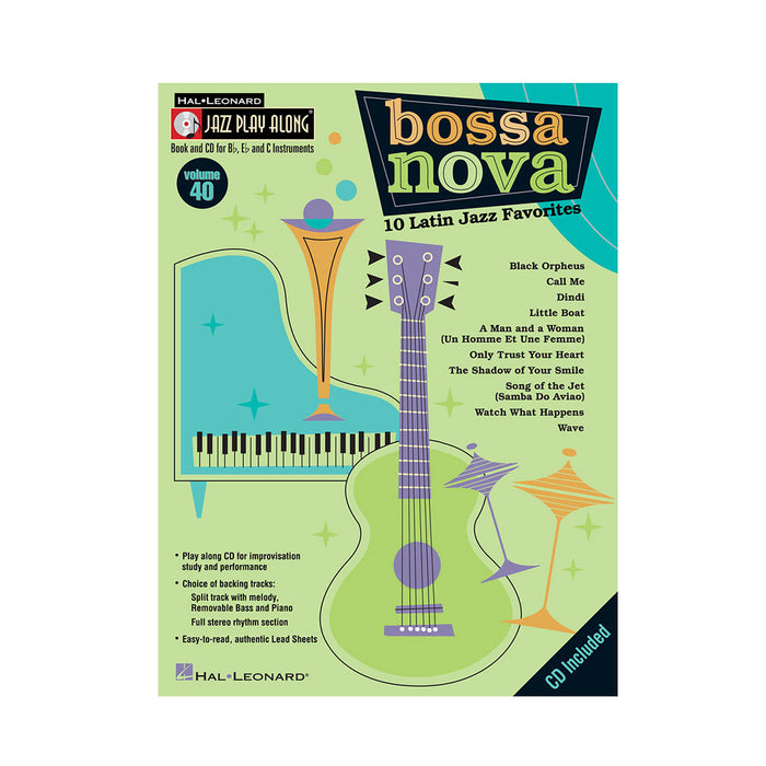 Libro Hal leonard Jazz Playing Along Series - Bossa Nova 10 Latin Jazz Favorites