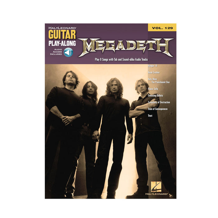 Libro Hal Leonard Guitar Play Along Series - Megadeth