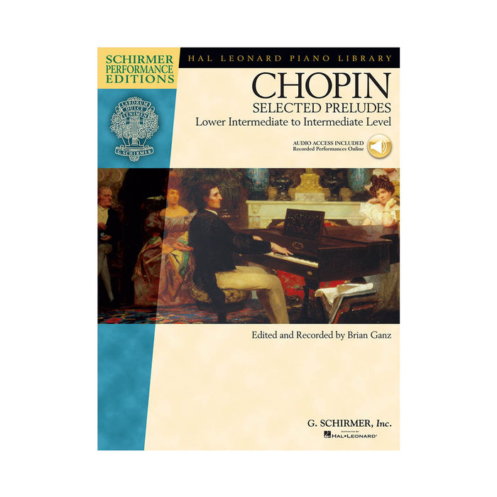 Libro Hal Leonard Schirmer Performance Editions Chopin Selected Preludes - Nivel Intermedio