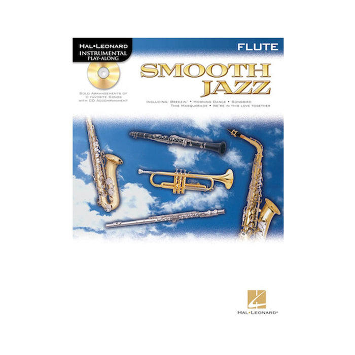 Libro Hal Leonard Intrumental Play Along Smooth Jazz para Flauta