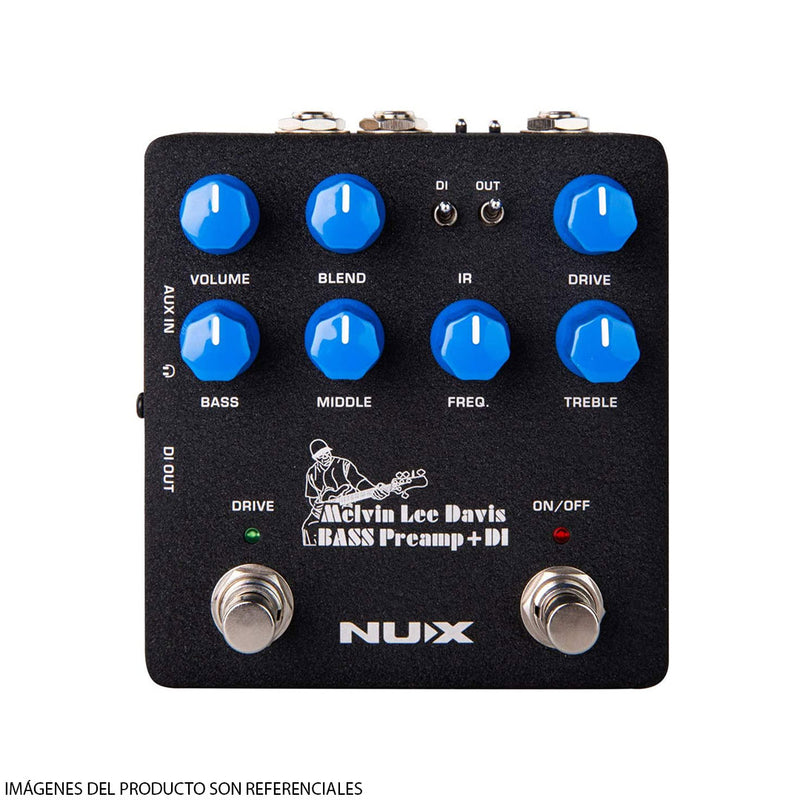 Pedal Preamplificador para Bajo NUX Melvin Lee Davis Signature Bass Preamp + DI (NBP-5)