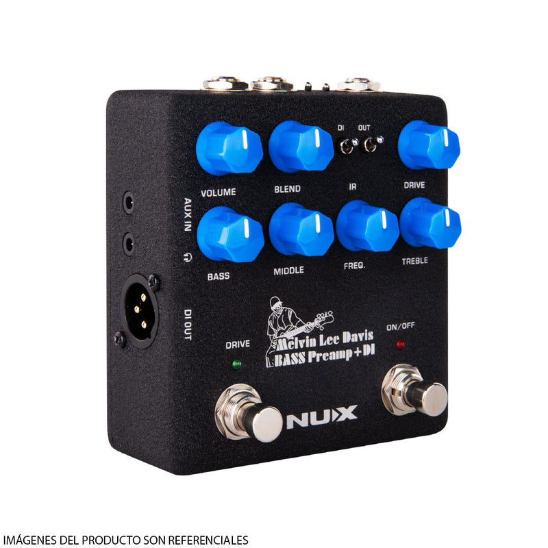 Pedal Preamplificador para Bajo NUX Melvin Lee Davis Signature Bass Preamp + DI (NBP-5)