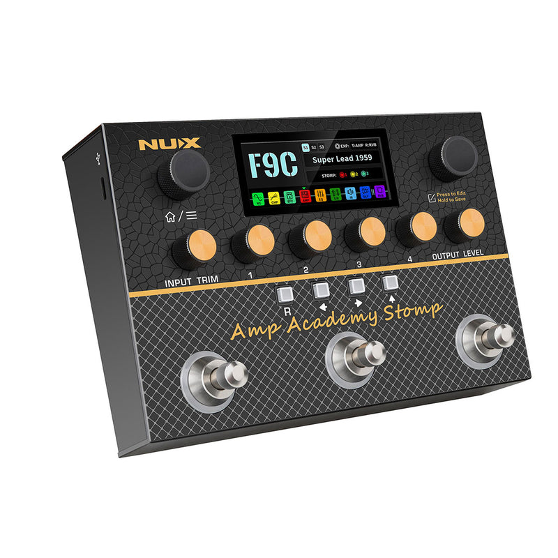 Pedalera Modelador Compacto NUX Amp Academy Stomp NMA-3AAP