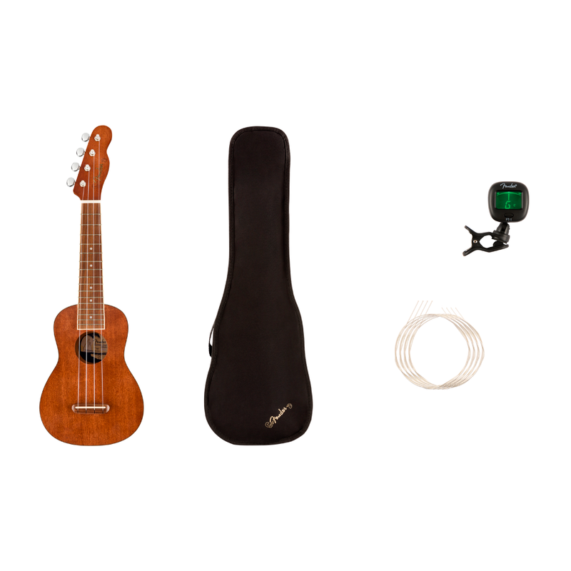 Ukulele Fender Pack Seaside Soprano Natural