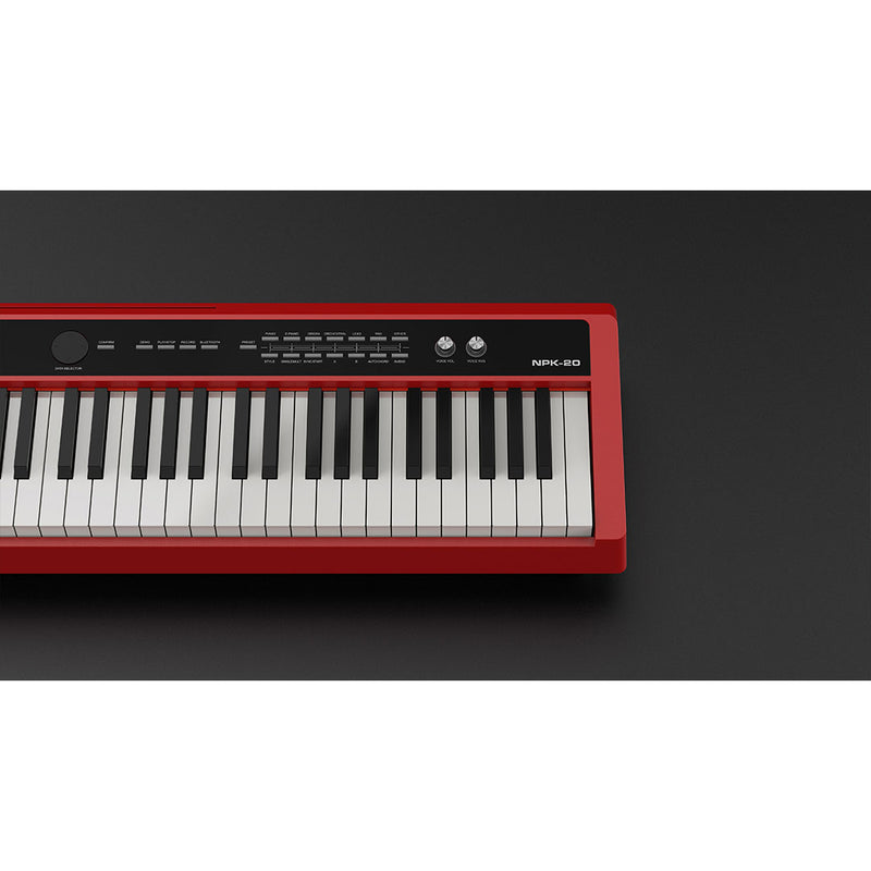 Piano Digital Portátil NUX NPK-20 - Rojo