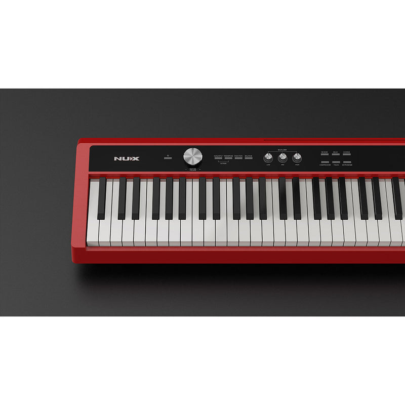 Piano Digital Portátil NUX NPK-20 - Rojo