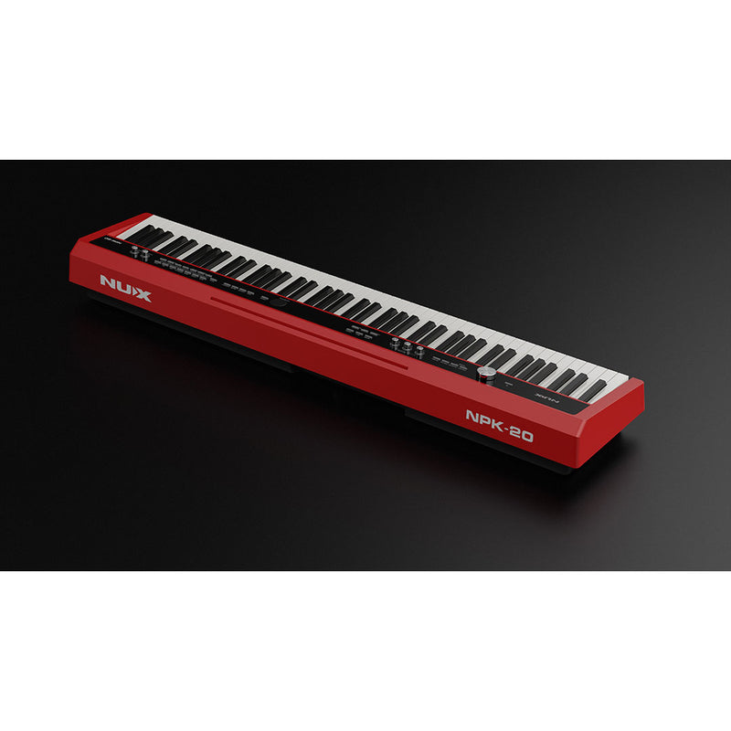 Piano Digital Portátil NUX NPK-20 - Rojo