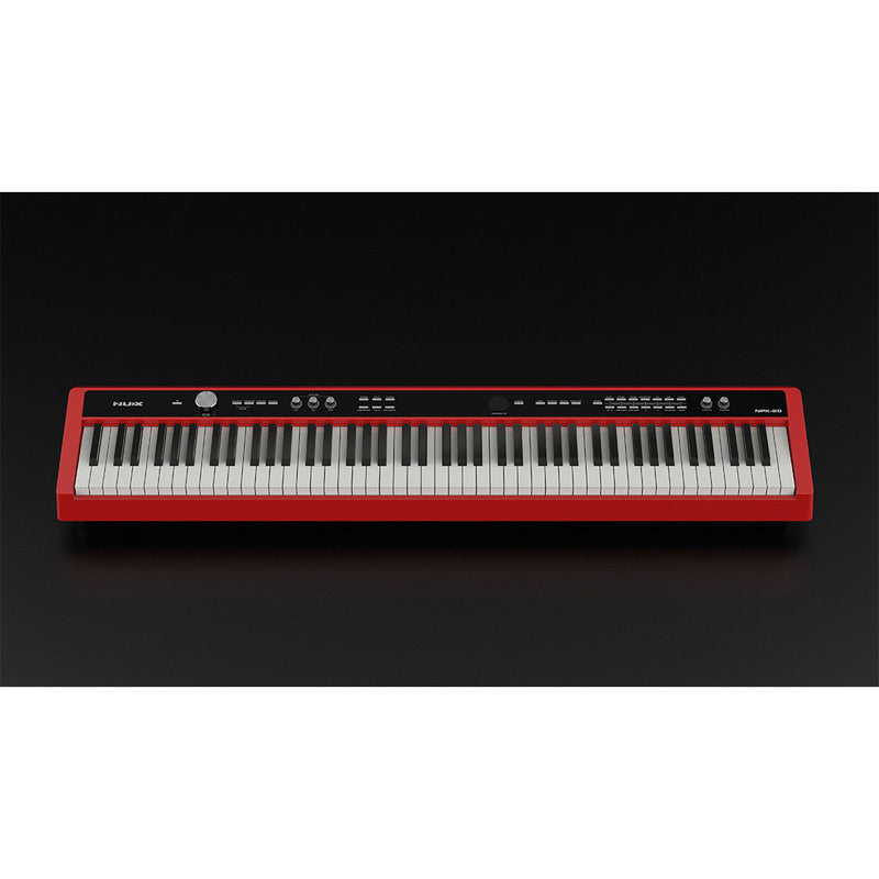 Piano Digital Portátil NUX NPK-20 - Rojo