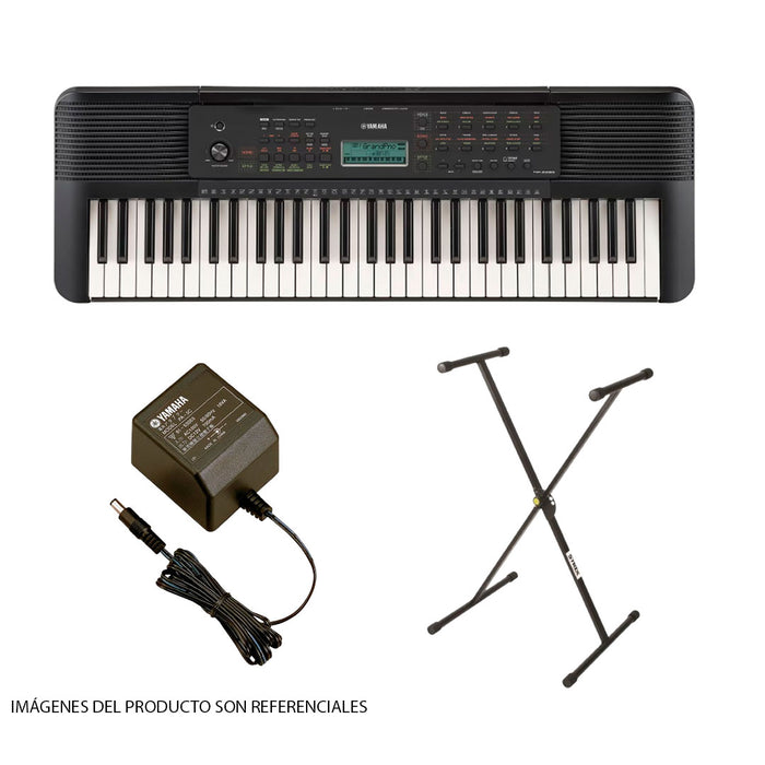 Pack Teclado Yamaha PSR-E283 (INCLUYE ADAPTADOR YAMAHA Y SOPORTE STRIX)