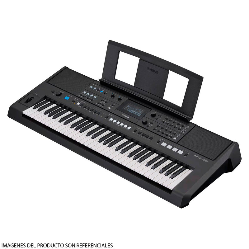 Teclado Portátil Yamaha PSR-E483 de 61 Teclas (incluye adaptador de corriente Yamaha)