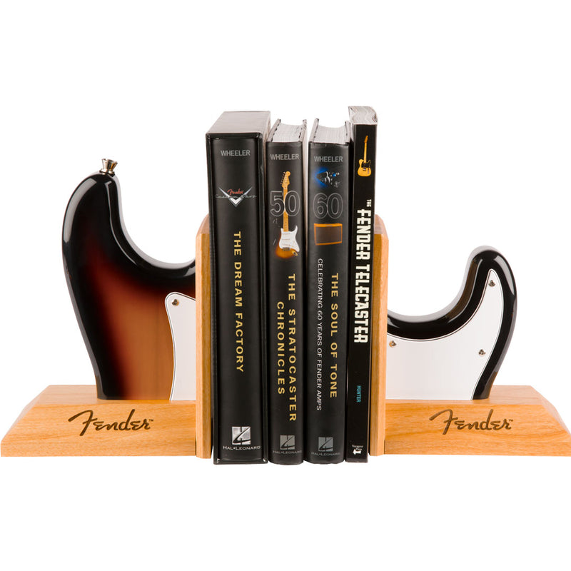 Soporte para Libros Fender Bookends Stratocaster Sunburst