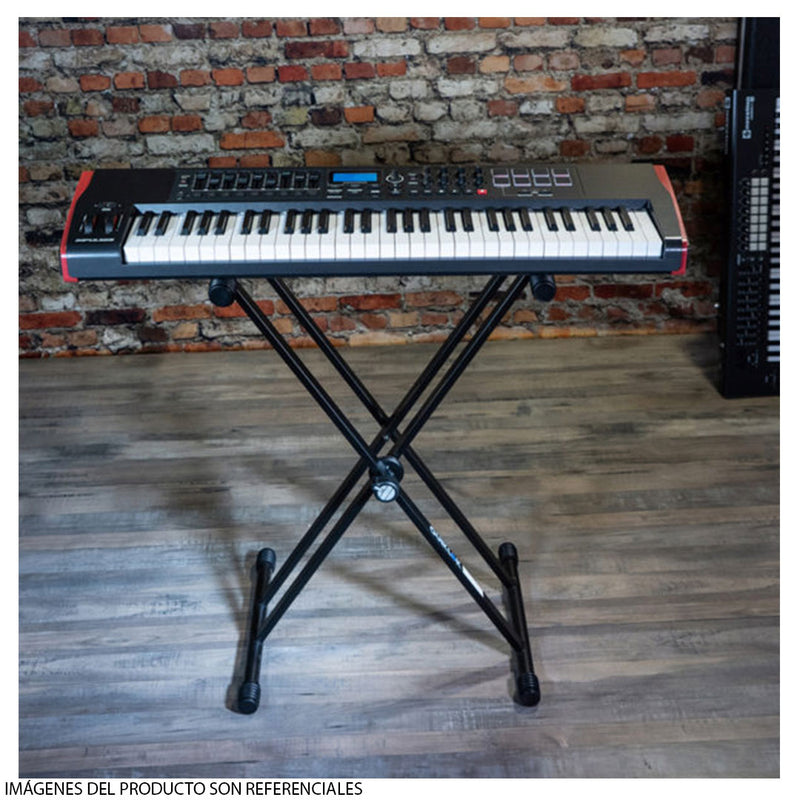 Soporte para Teclado Quik Lok T/20 Doble Refuerzo - Negro