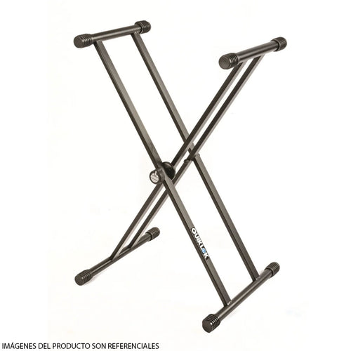 Soporte para Teclado Quik Lok T/20 Doble Refuerzo - Negro