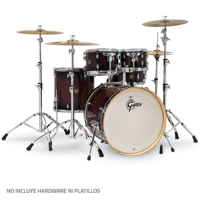 Batería Acústica Gretsch Catalina Maple - Deep Cherry Burst, Shell Pack de 5 piezas CM1-E825-DCB (NO INCLUYE HARDWARE NI PLATILLOS)