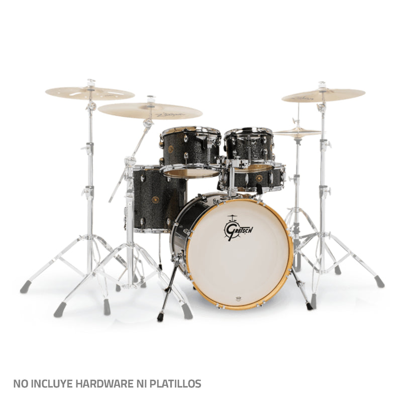 Batería Acústica Gretsch Catalina Maple de 5 piezas Black Stardust CM1-E605-BS (NO INCLUYE HARDWARE NI PLATILLOS)