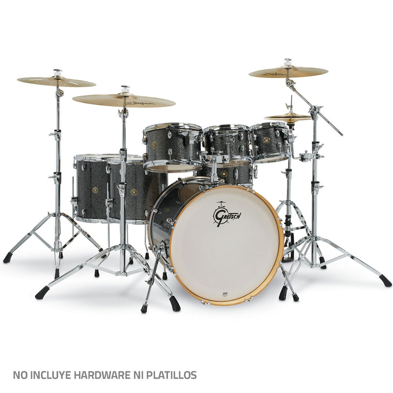 Batería Acústica Gretsch Catalina Maple - Black Stardust, Shell Pack de 7 piezas CM1-E826P-BS (NO INCLUYE HARDWARE NI PLATILLOS)
