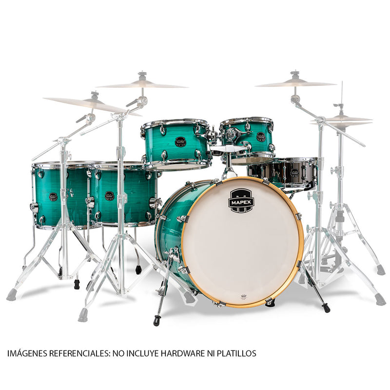 Batería Acústica Mapex Armory AR628SFUVJO Shell Pack de 6 Piezas - Jade Stone Burst