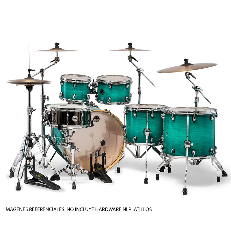 Batería Acústica Mapex Armory AR628SFUVJO Shell Pack de 6 Piezas - Jade Stone Burst