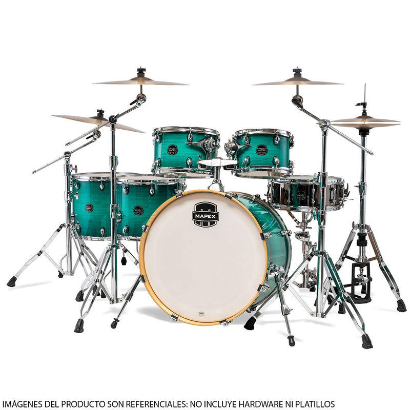 Batería Acústica Mapex Armory AR628SFUVJO Shell Pack de 6 Piezas - Jade Stone Burst