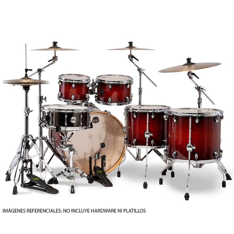 Batería Acústica Mapex Armory AR628SFUVNR Shell Pack de 6 Piezas - Red Onyx Burst
