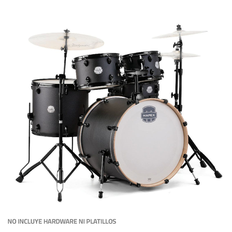 Batería Acústica Mapex Storm de 5 piezas - Deep Black ST5295FBIZ (NO INCLUYE HARDWARE NI PLATILLOS)