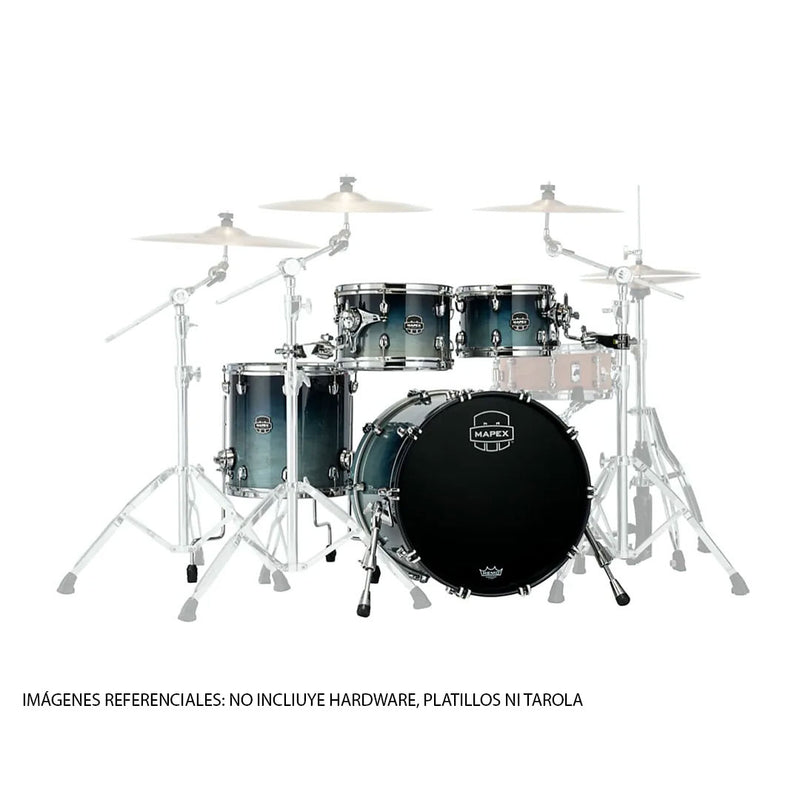 Batería Acústica Mapex Saturn SR529XRJ Shell Pack de 4 piezas - Teal Blue Fade (NO INCLUYE HARDWARE NI TAROLA)