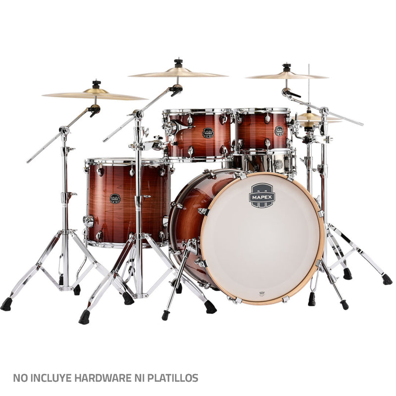 Batería Acústica Mapex Armory - Redwood Burst, Shell Pack de 5 piezas AR529SRA (NO INCLUYE HARDWARE NI PLATILLOS)