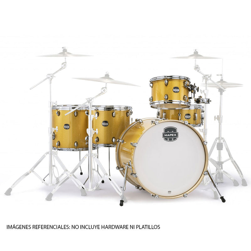 Batería Acústica Mapex Mars Birch MA528SFYD Shell Pack de 5 piezas - Sunflower Sparkle (NO INCLUYE HARDWARE NI PLATILLOS)