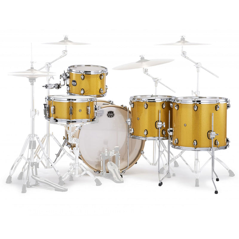 Batería Acústica Mapex Mars Birch MA528SFYD Shell Pack de 5 piezas - Sunflower Sparkle (NO INCLUYE HARDWARE NI PLATILLOS)