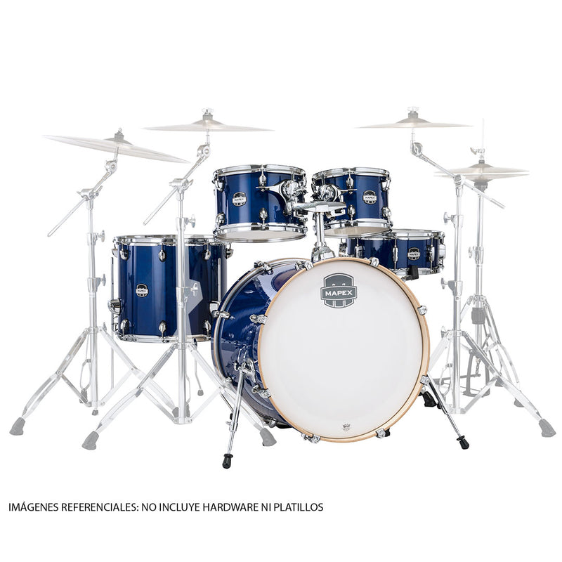 Batería Acústica Mapex Mars Maple MM529SFOD Shell pack de 5 piezas - Midnight Blue (NO INCLUYE HARDWARE NI PLATILLOS)