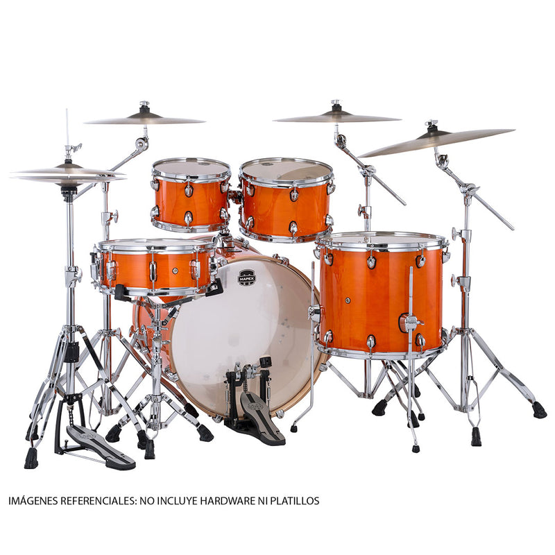 Batería Acústica Mapex Mars Maple MM529SFOG Shell Pack de 5 piezas - Glossy Amber (NO INCLUYE HARDWARE NI PLATILLOS)