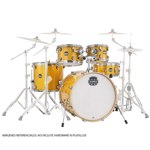 Batería Acústica Mapex Mars Birch MA529SFYD Shell Pack de 5 piezas - Sunflorwer Sparkle (NO INCLUYE HARDWARE NI PLATILLOS)