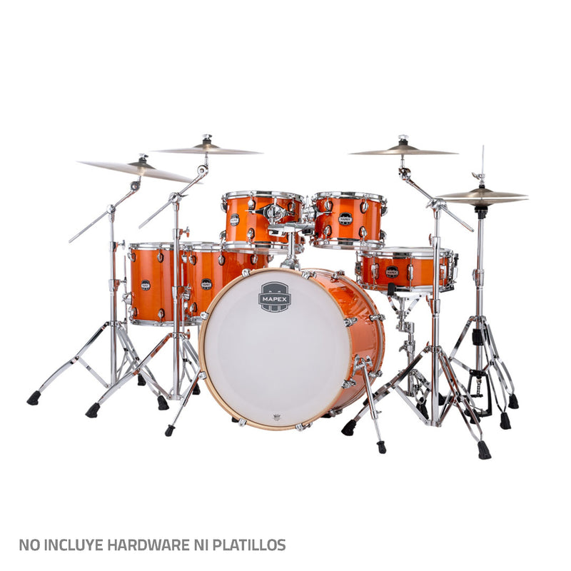 Batería Acústica Mapex Mars Maple MM628SFUOG Shell Pack de 6 piezas - Glossy Amber (NO INCLUYE HARDWARE NI PLATILLOS)