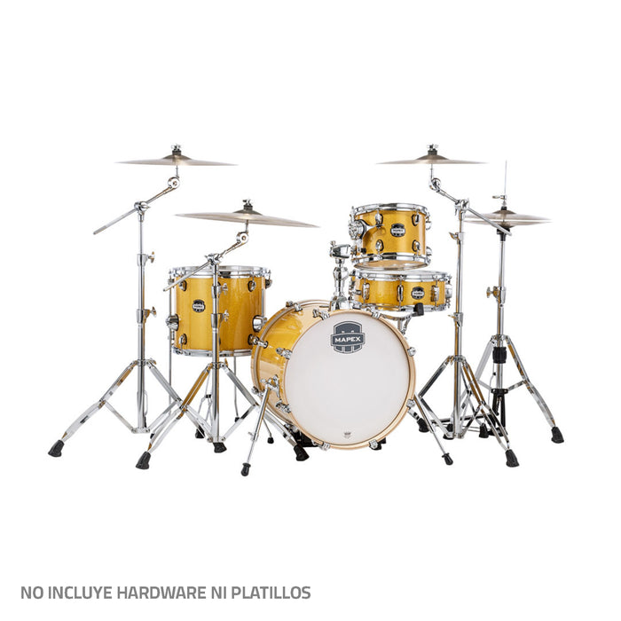 Batería Acústica Mapex Mars Birch MA486SYD Shell Pack de 4 piezas - Sunflower Sparkle (NO INCLUYE HARDWARE NI PLATILLOS)