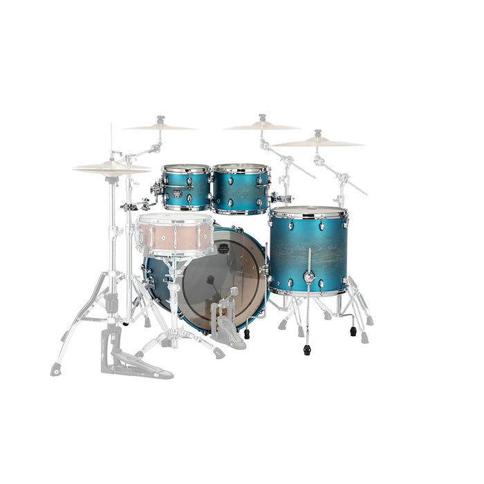 Batería Acústica Saturn Evolution Birch SE529XBPT Shell Pack de 4 piezas - Exotic Azure Burst (NO INCLUYE HARDWARE NI PLATILLOS NI TAROLA)