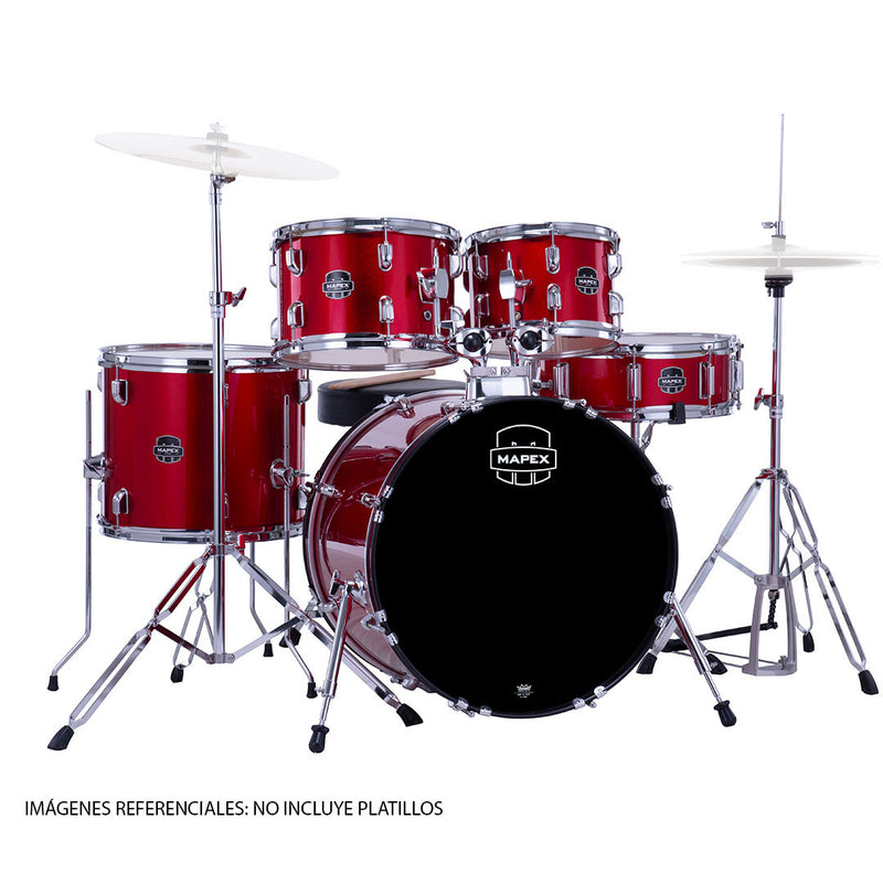Batería Acústica Mapex Comet Shell Pack de 5 Piezas CM5044FTIR-SC - Infra Red (INCLUYE HARDWARE)
