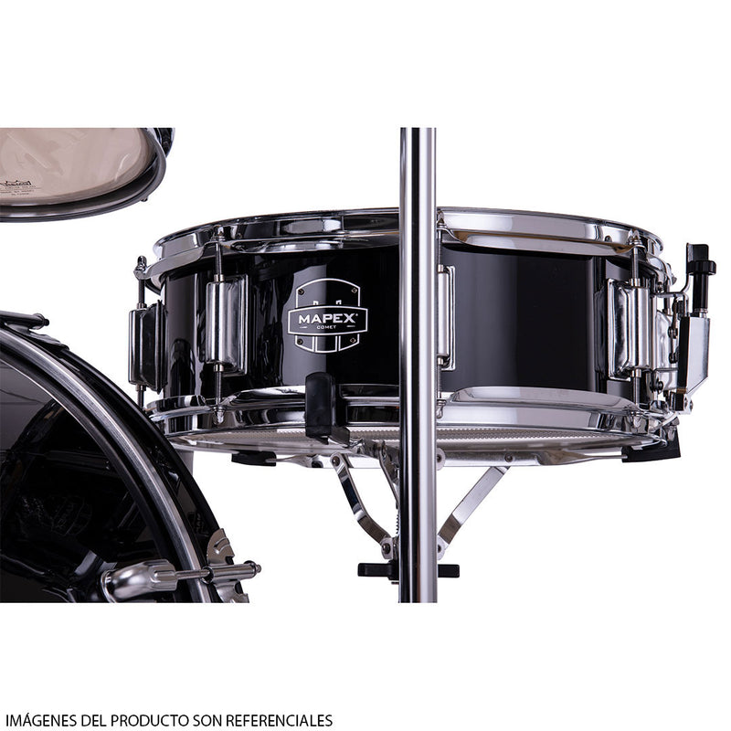 Batería Acústica Mapex Comet CM5294FTCDK-SC Shell Pack de 5 piezas - Dark Black (INCLUYE HARDWARE Y PLATILLOS)