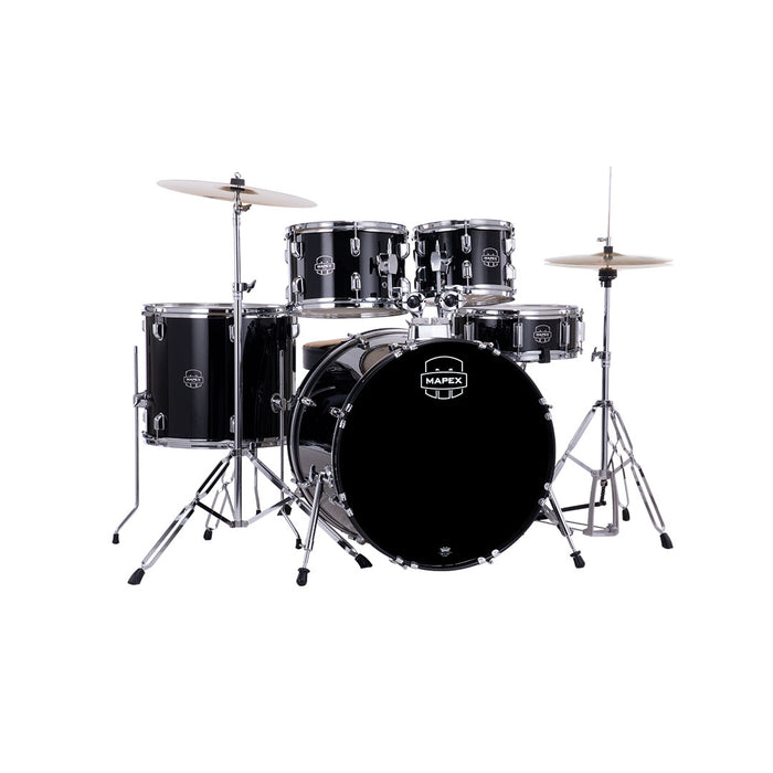 Batería Acústica Mapex Comet CM5294FTCDK-SC Shell Pack de 5 piezas - Dark Black (INCLUYE HARDWARE Y PLATILLOS)