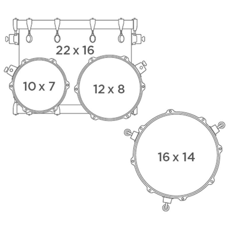 Batería Acústica Saturn Evolution Birch SE529XEBBMZ Shell Pack de 4 piezas - Exotic Night Forest Burst (NO INCLUYE HARDWARE, PLATILLOS, NI TAROLA)