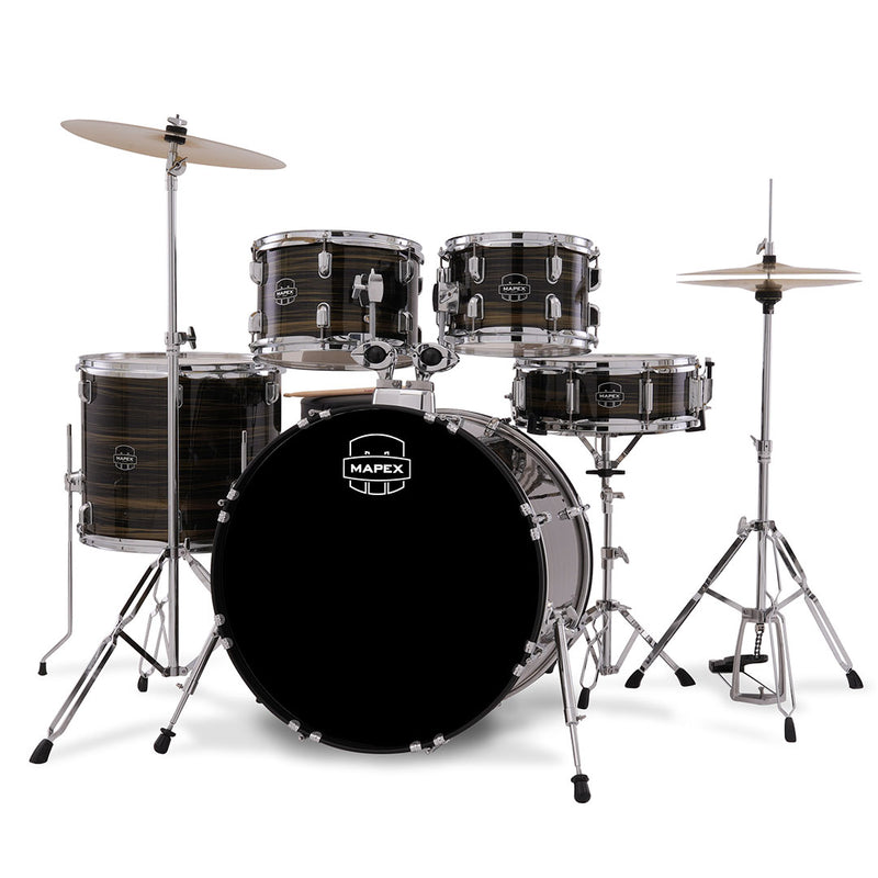 Batería Acústica Mapex Comet Shell Pack de 5 piezas CM5294FTCFJ-SC - Ebony Yellow Grain