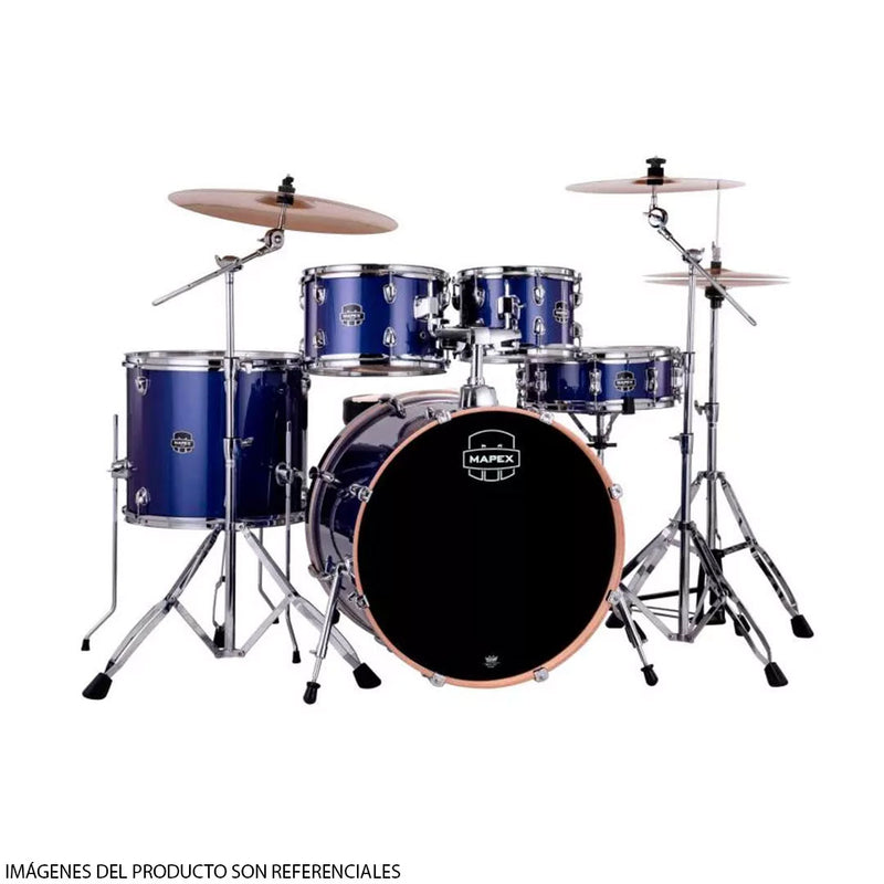 Batería Acústica Mapex Venus Shell Pack de 5 piezas VE5295FTCVI - Blue Sky Sparkle (INCLUYE HARDWARE Y PLATILLOS)